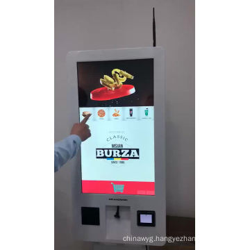 Floor stand wall mounted ordering kiosk Android bill payment touch screen with good quality